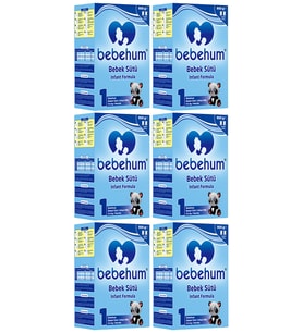 Bebehum 1 Numara Bebek Sütü 0-6 Ay 800 gr x 6 Adet