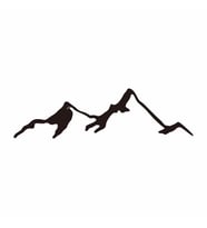 Sıra Dağlar Araba Sticker siyah 16x4 CM (Siyah)