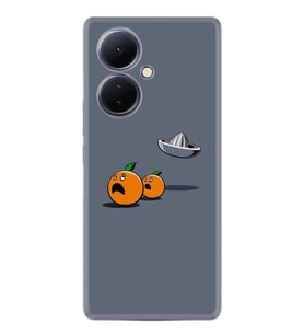 Vivo V29 Lite Kılıf Resimli Desenli Baskılı Silikon Orange Escape 1374