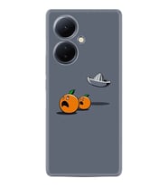 Vivo V29 Lite Kılıf Resimli Desenli Baskılı Silikon Orange Escape 1374