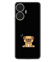 Realme C55 Kılıf Resimli Desenli Silikon Platinium Series Uyuyan Köpek 1875