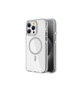 Apple iPhone 14 Pro Uyumlu Kılıf M-safe Şarj Özellikli Airbagli Takılabilir Askı Aparatlı Zore Nana Kapak (Gri)