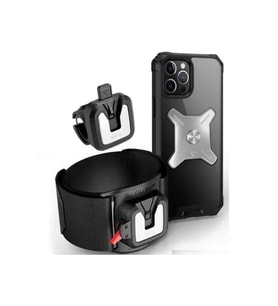 Spor Koşu Bileklik Telefon Tutucu 360° Dönebilen Tüm Telefonlara Uyumlu + Bisiklet Telefon Tutucu