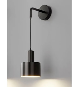Rsylight Retro Metal Dekoratif Rustik Siyah Modern Duvar Aplik
