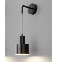 Rsylight Retro Metal Dekoratif Rustik Siyah Modern Duvar Aplik