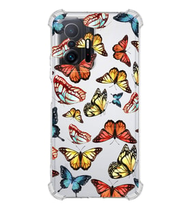 PrintiFy Xiaomi Mi 11T Pro Uyumlu Water Color 2 Baskılı Şeffaf Köşe Korumalı Antişok Kılıf