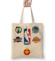 Nba Da King Basketboll Boston Golden Cavalıers Lakers Bez Çanta Uzun Saplı