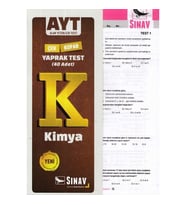Sınav Yayınları AYT Kimya Yaprak Test