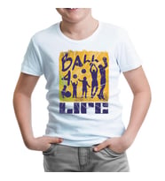 Evolution of Basketball Players for Life Beyaz Çocuk Tshirt
