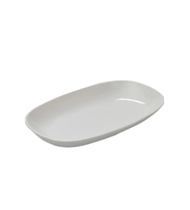 Tria Polerin Kayık Tabak 24x14cm (Beyaz)