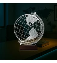 Luvivia Dünya Globe Ofis Hediye 3D Lamba - Masa Gece Lambası