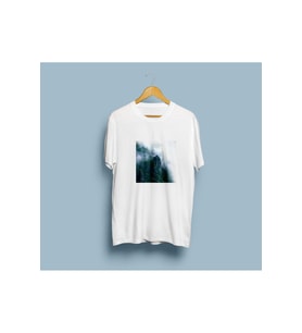 Oversize Orman ve Uçurum Tasarım Unisex T-shirt