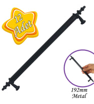 12 Adet Erciyes kulp Siyah 192 mm Kulp Mobilya Mutfak Dolabı Çekmece Dolap Kapak Kulpu Kulbu Metal Kulpları