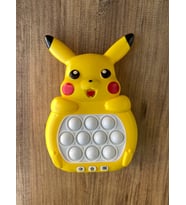 Işıklı Sesli Popit Pilli Eğitici Özel Karakterli Pop it Stres Giderici Quick Push Konsol (Sarı)