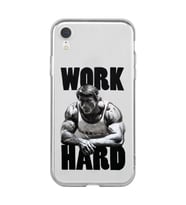 Iphone XR Uyumlu Arnold Fitness Tasarımlı Şeffaf Telefon Kılıfı