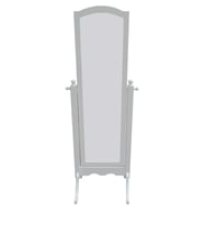 Ayna Boy 12408 Dikdörtgen Model  Ahşap  Kayın Ve MDFParlak Beyaz Lake El Yapım