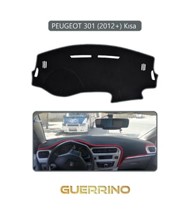 PEUGEOT 301 (2012+) TORPİDO KORUMA HALISI GRİ KENAR
