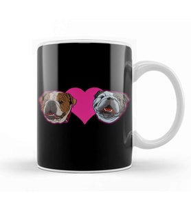 Matilda Hart Winston Bulldog Kupa Bardak Porselen