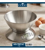 IVORY 5 KG ÇELİK HAZNELİ MUTFAK TERAZİSİ