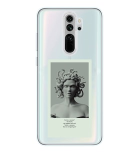 Redmi Note 8 Pro Uyumlu Medusa Tasarımlı Şeffaf Telefon Kılıfı