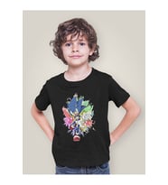Tasarım Sonic Baskılı Unisex Çizgi Film Çocuk Tişört (1-12 Yaş)