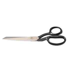 MERZE 4115-9 inç Siyah Saplı Ekstra Kaliteli Yatık Regula Makası (22,5 cm)