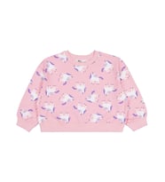 Civil Girls Unicorn Baskılı 2-5 Yaş Sweatshirt - Pembe