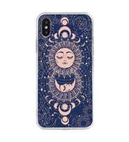 Iphone X ve XS Uyumlu Güneş Tasarımlı Şeffaf Telefon Kılıfı