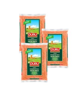 Duru Kırmızı Futbol Mercimek 1000 gr 3 lü