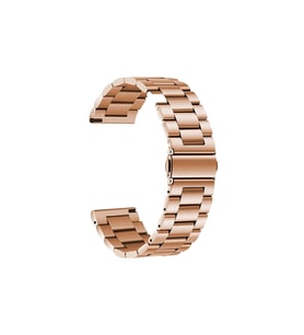 Samsung Galaxy Watch Active 2 44mm Uyumlu 20mm Kordon Metal Baklalı Tasarım Zore Band-04 Kayış