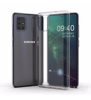 Samsung Galaxy A71 Kaliteli Şeffaf Süper Silikon Kılıf