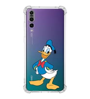 Huawei P20 Pro  Köşe Korumalı Antişok Kapak Donald Duck Tasarımlı Şeffaf  Kılıf
