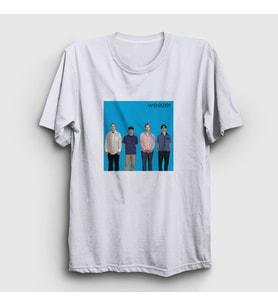Presmono Unisex Beyaz Band Müzik Weezer T-Shirt 506648tt
