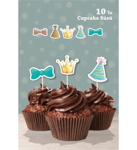 Safari Party Temalı Cupcake Süsü '10lu