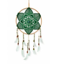 Yeşil 25 cm büyük dream catcher