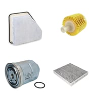 Bosch Filtre Bakım Seti Toyota Verso 2.0 D 4D 2010+ Dizel Hava + Yağ F + Yakıt F. + Polen Sardes