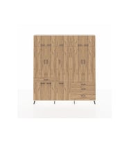 Arges Gardrop 8 Raflı 4 Çekmeceli 3 Askılı 220x30x243 Aytaşı-Çam