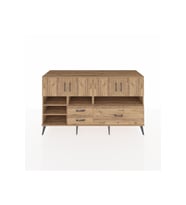 Kronos Konsol 8 Raflı 3 Çekmeceli 4 Kapaklı 176x59x99 Çam-Çam