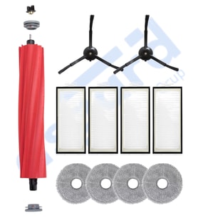 Roborock Q REVO PRO-S-MAXV Uyumlu 1 Ana Fırça 2 Yan Fırça 4 Filtre 4 Mop PKT-iasgf0000552