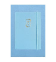 Victoria's Journals Bujo Keten A5 Lastikli 96 Yaprak Noktalı Defter Açık Mavi 124-1647