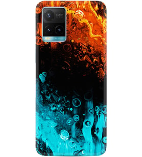 Vivo Y11S Y21S Y20 Y20S Y70 Kılıf Desemli Silikon Orange Blue Color 1665