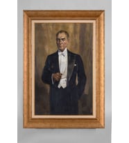 Altın Varaklı Paspartulu Çerçeveli Atatürk Tablo sd508