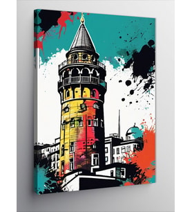 Kanvas Tablo Galata Kulesi
