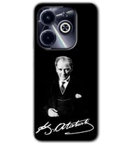 İnfinix Hot 40i Kılıf HD Desen Baskılı Kılıf - Atatürk İmza