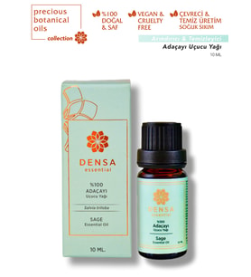 %100 Saf & Doğal Türk Adaçayı Uçucu Yağı 10 Ml Buhurdanlık Difüzör Aromaterapi Mum Masajı Cilt Saç Bakımı