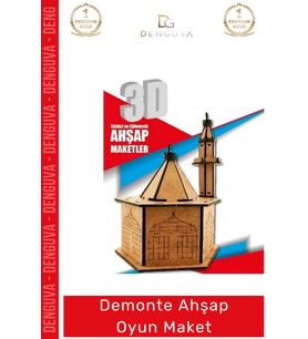 #Oyuncak Eğitici Eğlenceli Lazer Kesim 3mm MDF Boyanabilir 3D Puzzle Demonte Ahşap Oyun Maket