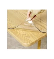 ŞEFFAF MASA ÖRTÜSÜ 1,7 mm 80 cm x 200 cm Kalın Pvc Kaymaz Masa Örtüsü Koruyucu 80 CM X 200 CM (Çok Renkli)
