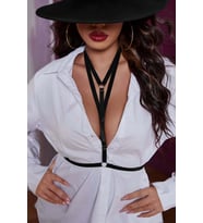 Mulvxbrf Brf02 Boyun Ve Göğüs Detaylı Lastik Harness - Brf943 (Mulvix)