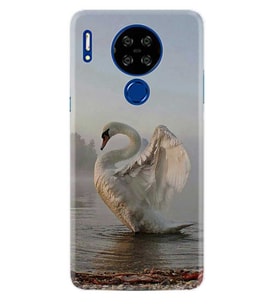 Reeder P13 Blue Max Lite Kılıf Desenli Silikon Swan