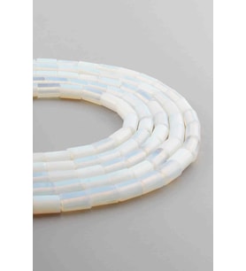 Opal Doğal Taş Parlak Silindir Kesim 5x8mm Dizi [AA]